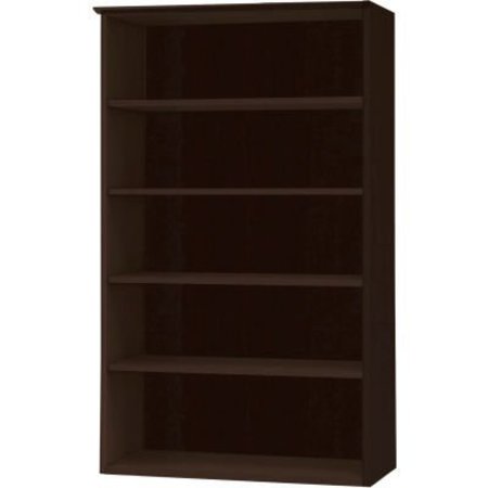 SAFCO Safco® Medina Series 5 Shelf Bookcase Mocha MVB5LDC